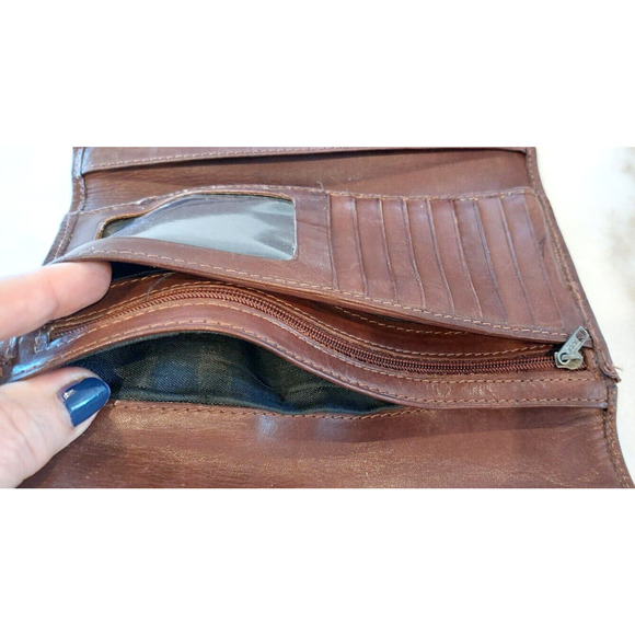 Vintage women's wallet by Liz Claiborne, genuine leather - Picture 7 of 10